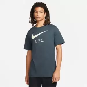 Image of Nike Liverpool T Shirt Mens - Green