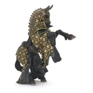 Image of PAPO Fantasy World Horse of Weapon Master Bull Toy Figure, Three Years or Above, Black/Gold (39918)