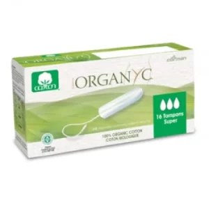 Image of Organyc Tampons Super 100% cotton 16pcs (GOTS certified)