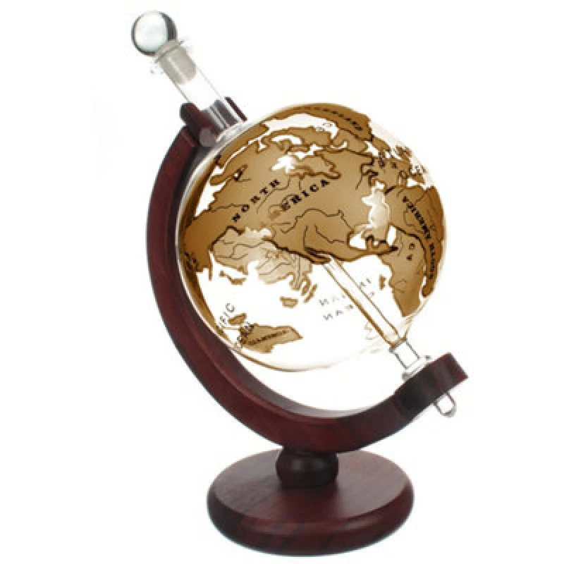 Image of Original Products Bar Originale Gold Ship Globe Decanter 750ml Gold unisex