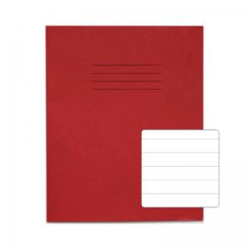 Image of RHINO 8 x 6.5 Exercise Book 48 Page, Red, F15 (Pack of 100)