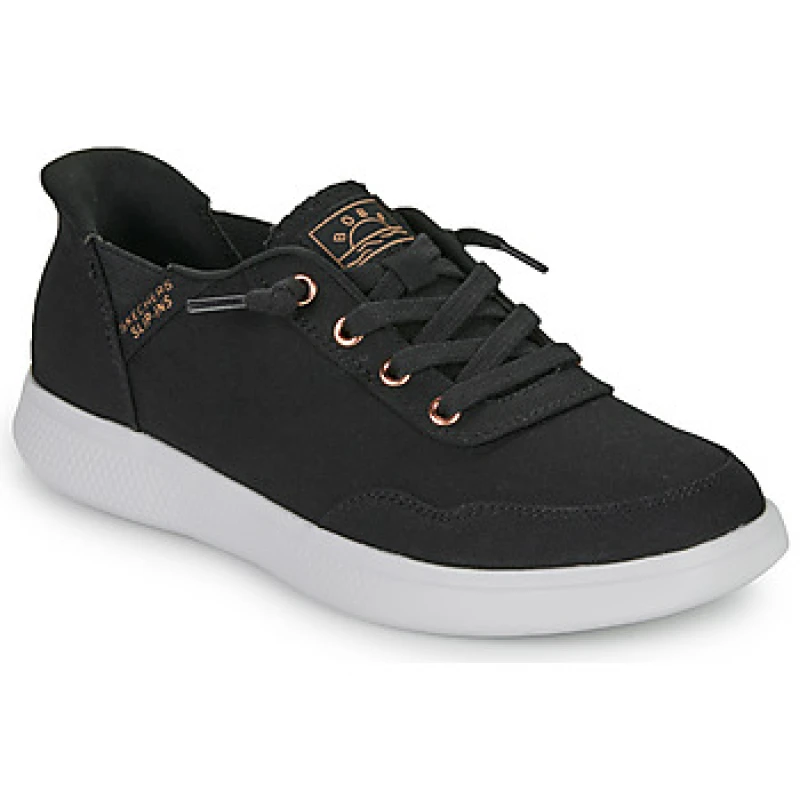 Image of Skechers SLIP-INS: BOBS SKIP CUTE - B CUTE SWEET womens Shoes (Trainers) in Black