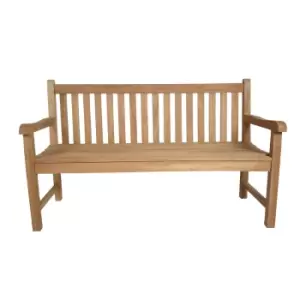 Image of Walkham Teak Walkham Hazel 3 Seat Outdoor Bench - Teak