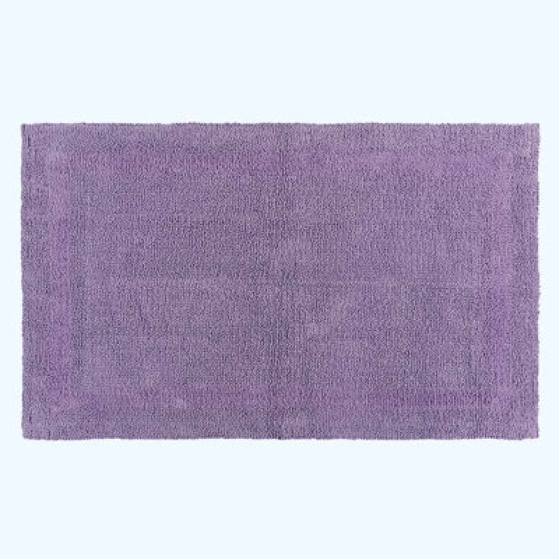 Image of Homescapes Luxury Reversible Cotton Bath Mat - Lilac