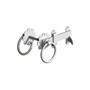 Image of Gatemate - 6' Ring Gate Latch - Galvanised - Fixings Included