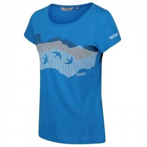 Image of Regatta Womens Breezed Coolweave T-Shirt - Blue Aster