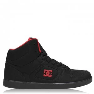 Image of DC Union High Trainers Mens - Black/Red