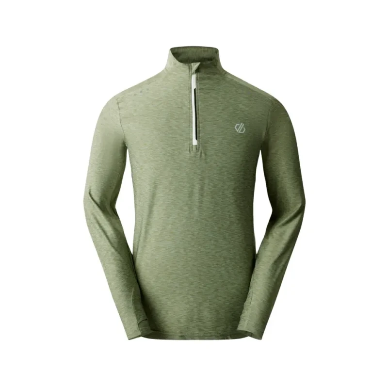 Image of Dare 2b Dare 2b Men 'Power Up' Half Zip Jersey in Green Size: X-Large Green XL Male 5063019917535