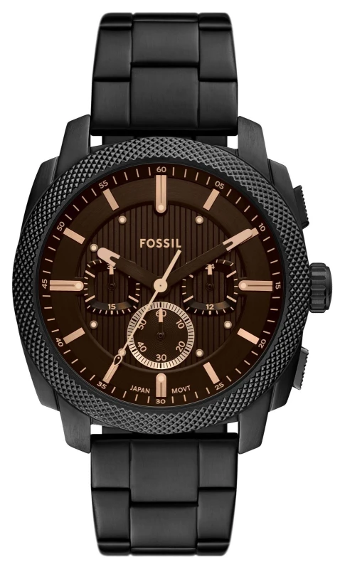 Image of Fossil FS6097 Machine Chronograph (44mm) Black Dial / Black Watch