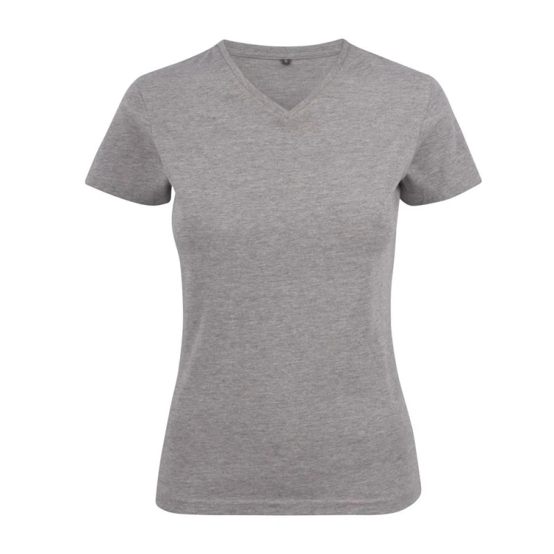 Image of Printer Mens Heavy V Neck T-Shirt in Grey Size: XS Grey Male XS