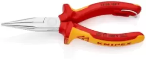 Image of Knipex VDE Insulated Chrome Vanadium Steel Gripping pliers Long Nose Pliers, 160 mm Overall Length