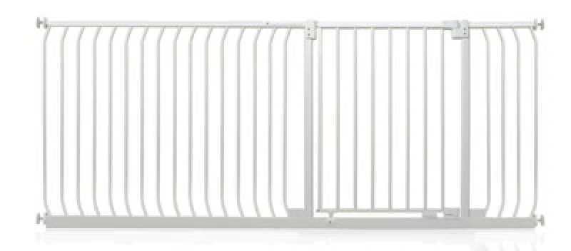 Image of Safetots Elite Pressure Safety Gate, 189Cm - 198Cm, Matt White, Pressure Fit Stair Gate