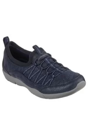 Image of Skechers Be-lux First Dibs Bungee Slip On Trainers, Navy, Size 5, Women