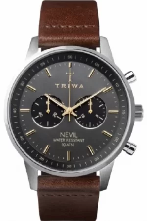 Image of Mens Triwa Smoky Nevil Chronograph Watch NEST114-CL010412