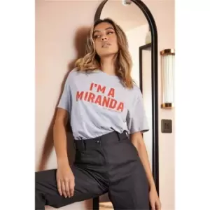 Image of I Saw It First Grey Marl Sex And The City Single And Fabulous T-Shirt - Grey