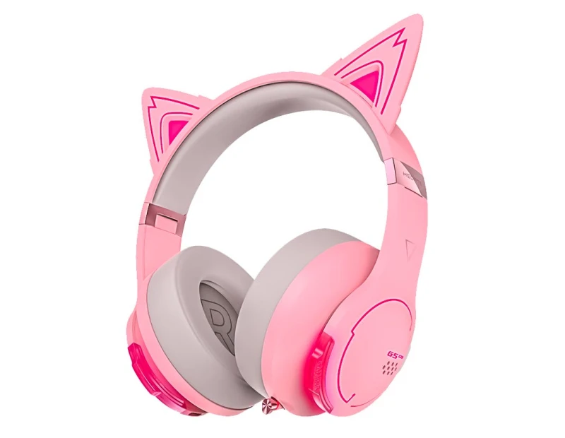Image of Edifier G5BT Hi-Res Cat Ears Bluetooth Gaming Headset - Pink - HS-G5BT/Pink