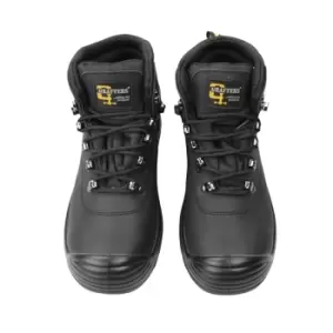 Image of Grafters Mens Super Wide EEEE Fitting Safety Boots (8 UK) (Black)