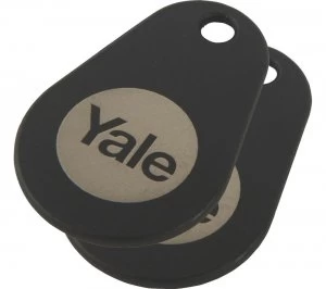Image of YALE Connected Key Tag - Twin Pack Black