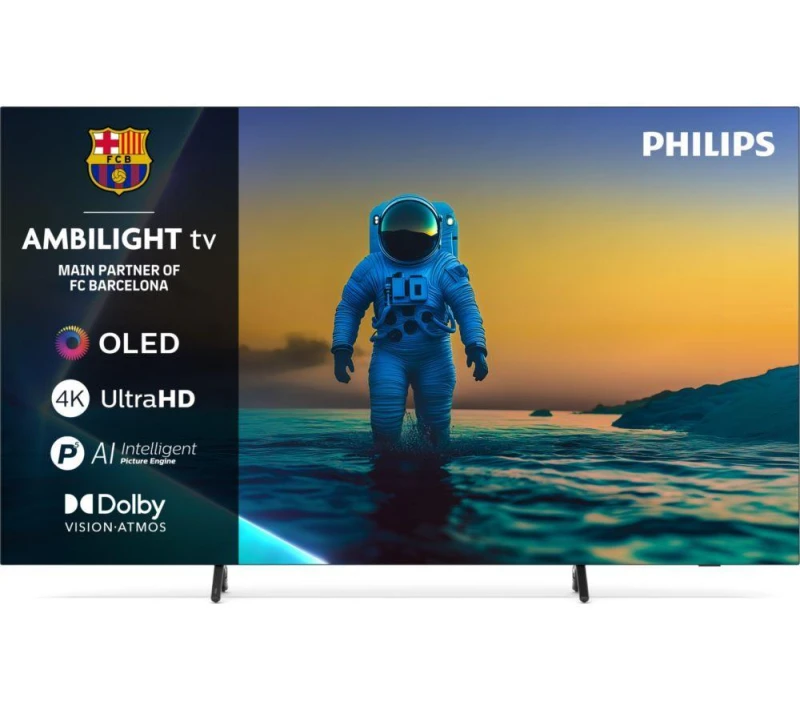 Image of Philips OLED810/12 77" 4K Ultra HD OLED Smart Google Ambilight TV - 77OLED810/12