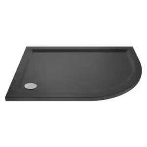 Image of Hudson Reed Offset Quadrant Shower Tray Right Hand 1000 x 800mm - Slate Grey