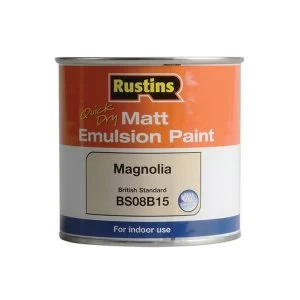 Image of Rustins Quick Dry Matt Emulsion Paint White 250ml