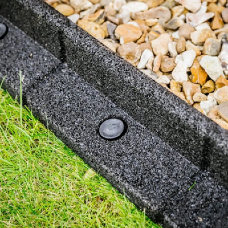 Image of Flexiborder Black 2 X 1M Flexible Garden Edging For Garden Borders - Lawn Edging For Pathways And Landscaping
