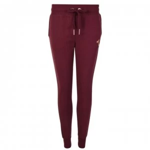 Image of TRUE RELIGION Metallic Logo Jogging Bottoms - Burgundy/Rose
