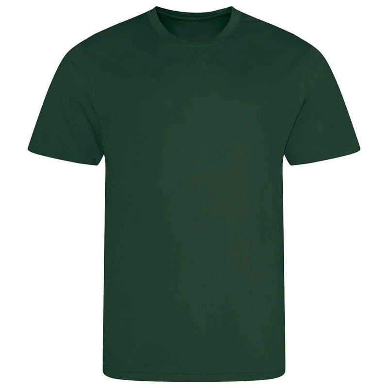 Image of AWDis Cool Plain Magenta T-Shirt in Bottle Green Size: 12-13 Years Bottle Green Unisex 12-13 Years