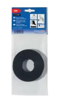 Image of HellermannTyton Black Hook & Loop Tape, 1m x 13 mm