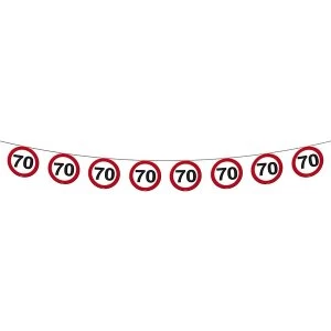 Image of traffic Sign 70th Banner