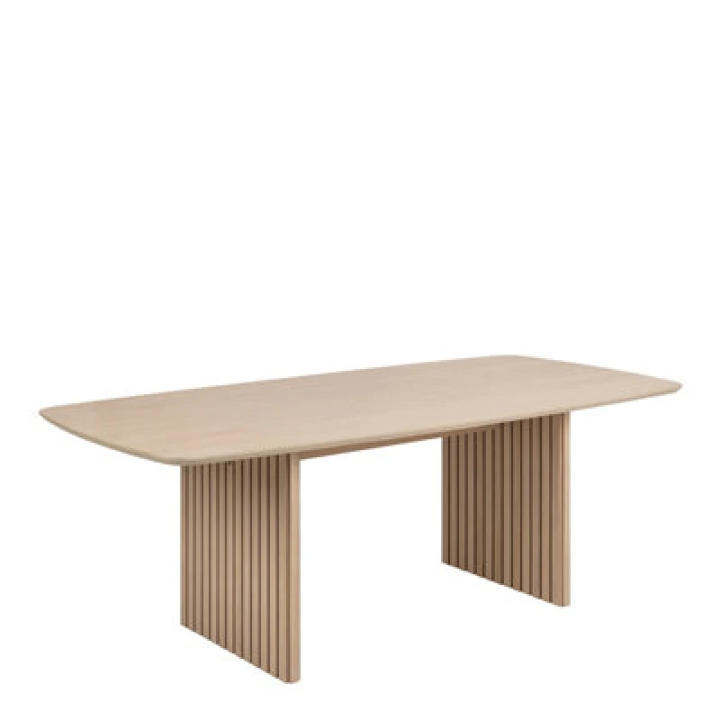 Image of Furniture To Go Christo Dining Table In Oak With A Oak Lacquered Veneer Base