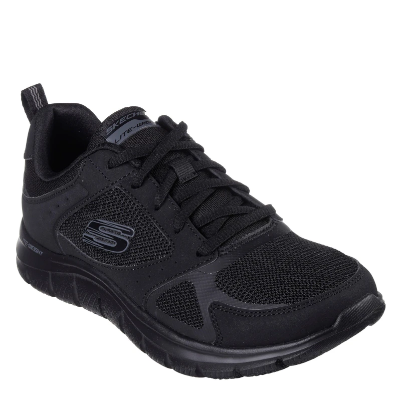 Image of Skechers Womens Track Casual Low-Top Trainers Black female 2 (35)