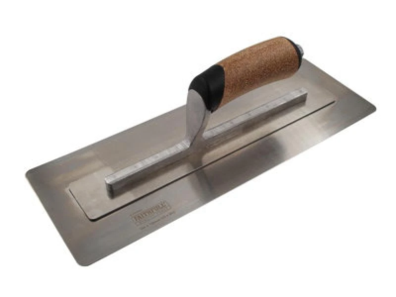 Image of Faithfull Cork Handle Flex Finishing Plastering Trowel PTFLEX14C Length: 14"