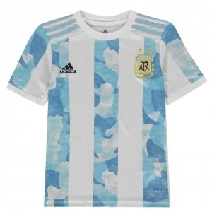 Image of adidas Argentina Home Shirt 2020 Junior - White/Blue