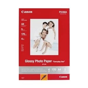 Image of Original Canon GP-501 (A4) Photo Paper 5 sheets