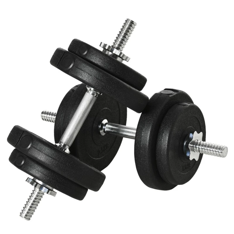 Image of HOMCOM 20KG Adjustable Dumbbells Weight Set Hand Weight, Black A91-139V01