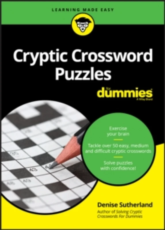 Image of Cryptic Crossword Puzzles For Dummies. Paperback. By Denise Sutherland Books