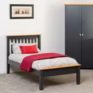 Image of Monaco Low Foot End Bed Frame Charcoal (Grey)
