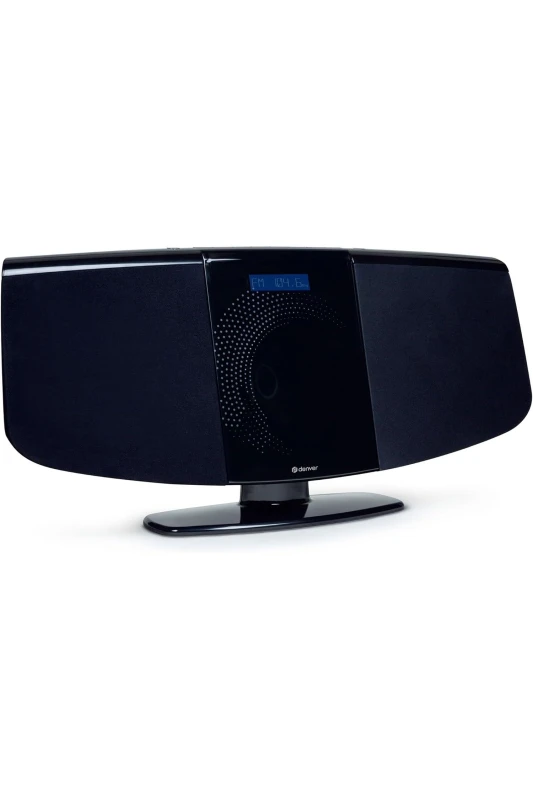 Image of Denver Bluetooth DAB+ CD Player HiFi w/ Motorised CD Door Stereo Speakers, Wall Mountable, Mains Powered, LED Display, Remote Control, FM, USB, AUX