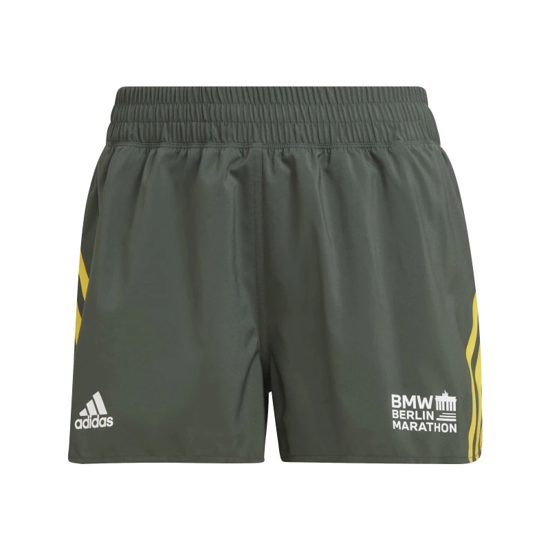 Image of adidas Berlin Marathon 2022 Run Icons 3-Stripes Running Shorts Womens - Green Green 2XS
