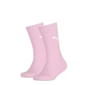 Image of Puma 2 Pack of Easy Road Socks Juniors - Pink