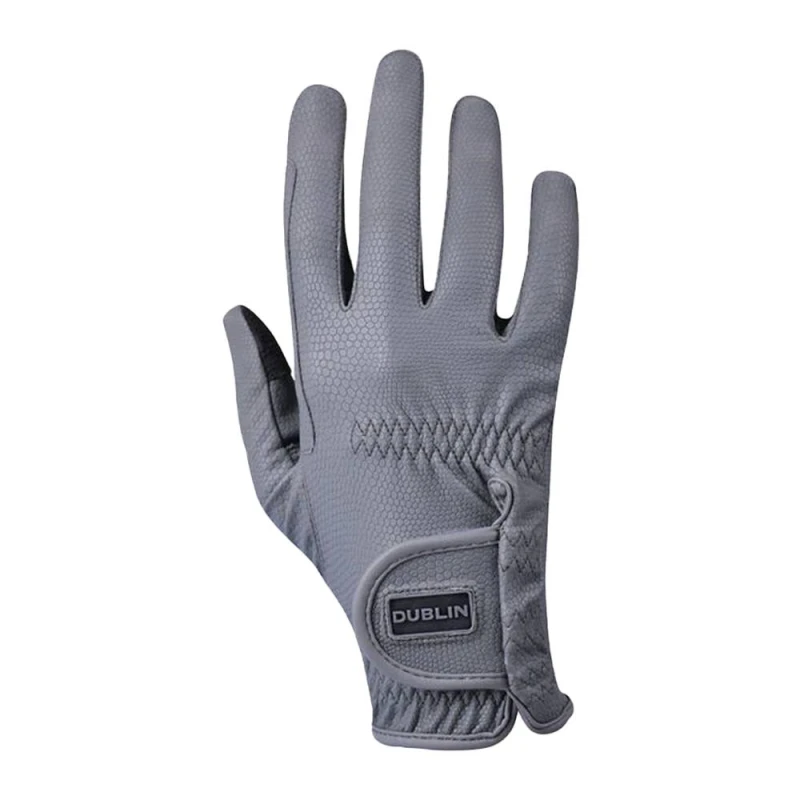 Image of Dublin Mens Everyday Riding Gloves in Grey Size: XS Grey Male XS