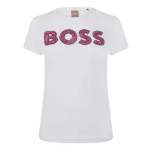 Image of BOSS Eventsa Sequined T-Shirt - White
