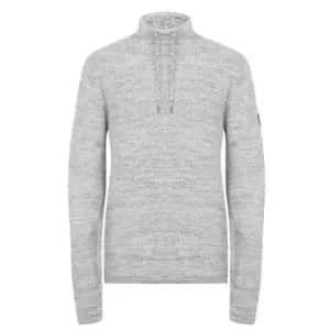 Image of Firetrap Cowl Neck Knitted Jumper - Grey