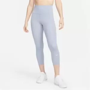 Image of Nike One Cropped Tights Womens - Blue