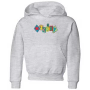 Image of Disney Mickey Fruit Blocks Kids Hoodie - Grey - 3-4 Years