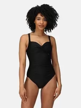 Image of Regatta Sakari Swim Costume - Black, Size 8, Women