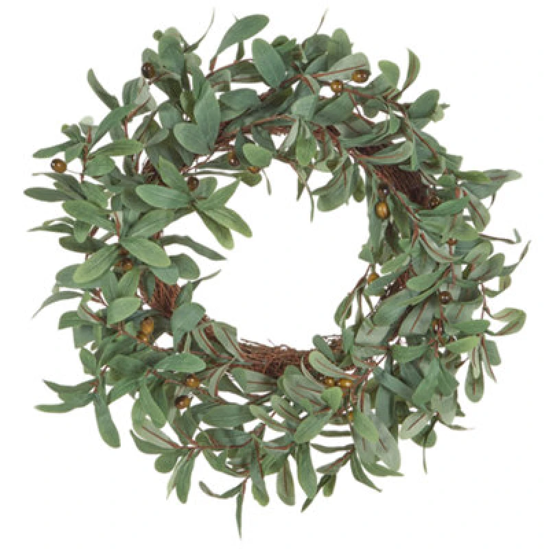 Image of Beliani Decorative Wreath Danrun 65cm Green