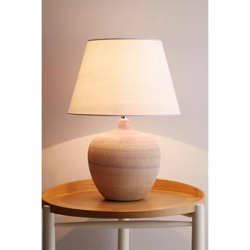 Image of K Living Tenby Ceramic Table Lamp Lilac unisex One Size