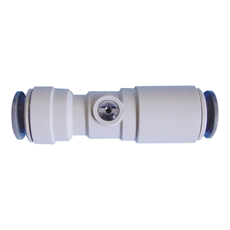 Image of John Guest Plastic Service Valve 15mm (15SV) (Pack of 3) in White White Unisex